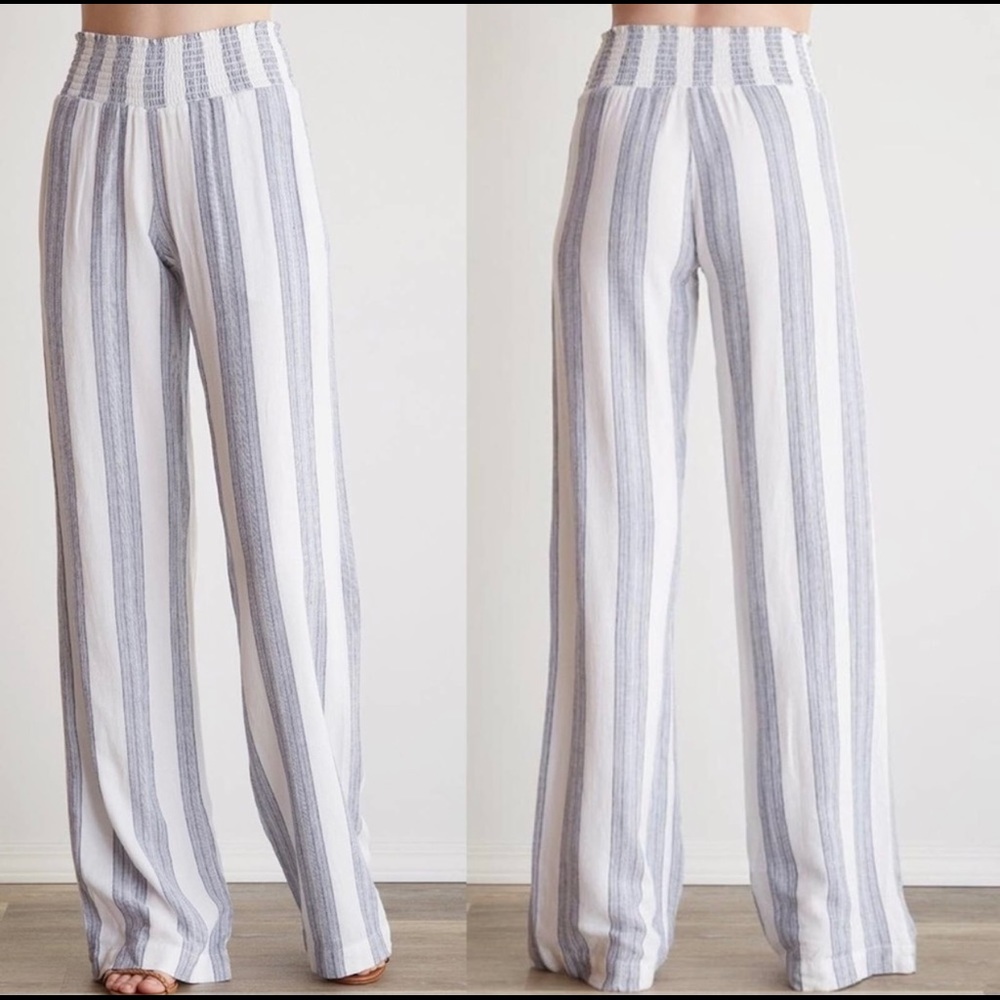 Bella Dahl Striped Wide Leg Pants in Santorini